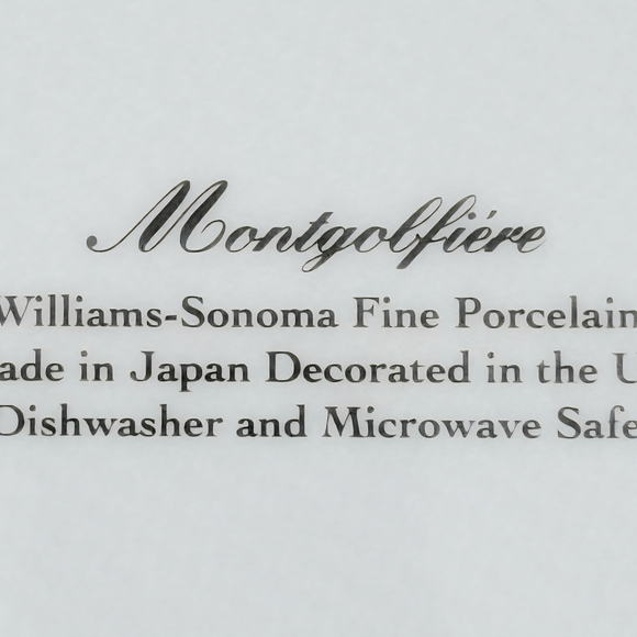 MINT Williams-Sonoma Montgolfiere Hot Air Balloon Salad Dessert Plate Japan - Picture 4 of 4